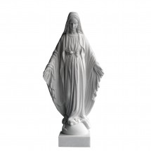 STATUE ALBATRE 12CM - Vierge Miraculeuse