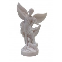 STATUE ALBATRE 12CM - St Michel