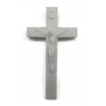 Crucifix Albatre avec Christ 15 cm